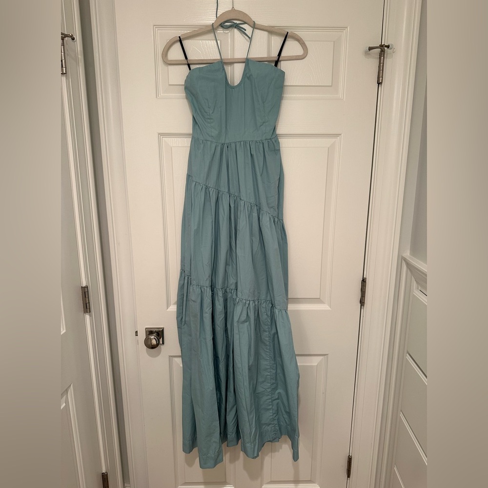 SWF Teal Cotton Maxi Dress- size Small